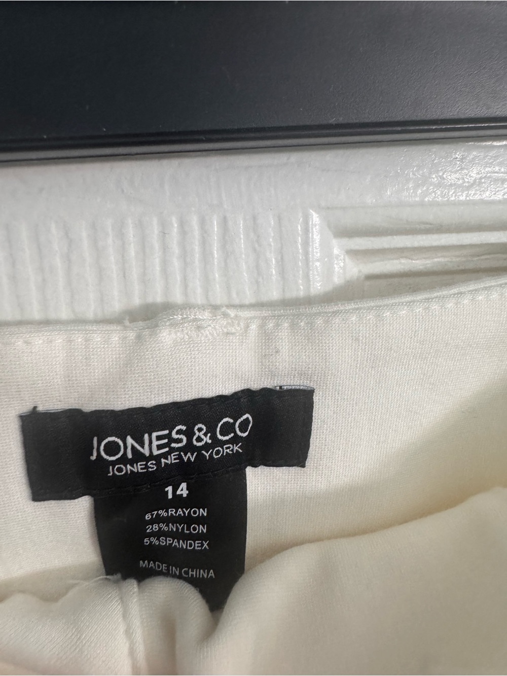 Jones New York Cream Wide-Leg Jeans - Picture 4 of 4